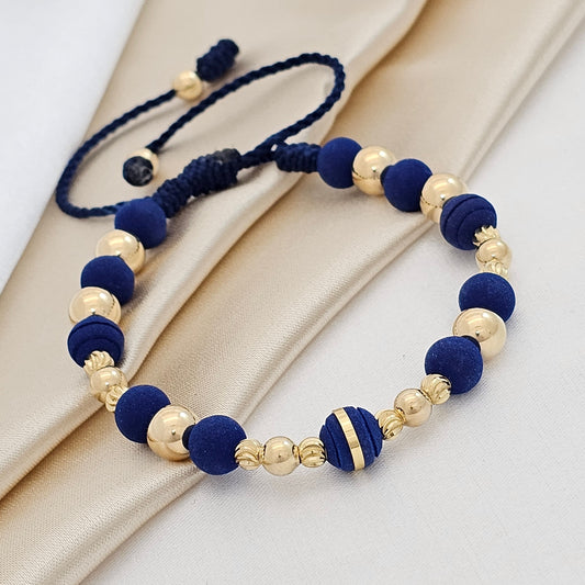 MJ PULSERA NEOPRENO LAM GOLD #7-#5 / B.ITALIANO #4 AZUL REY