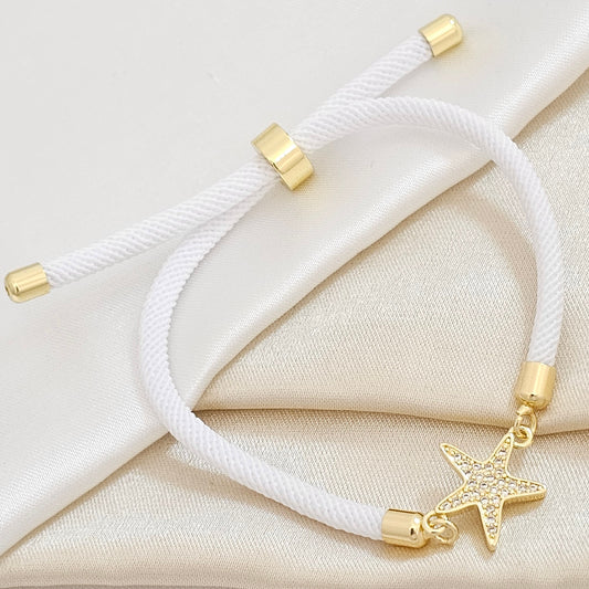 PULSERA BLANC AJUSTABLE C/ HERRAJ ESTRELL MAR DORA