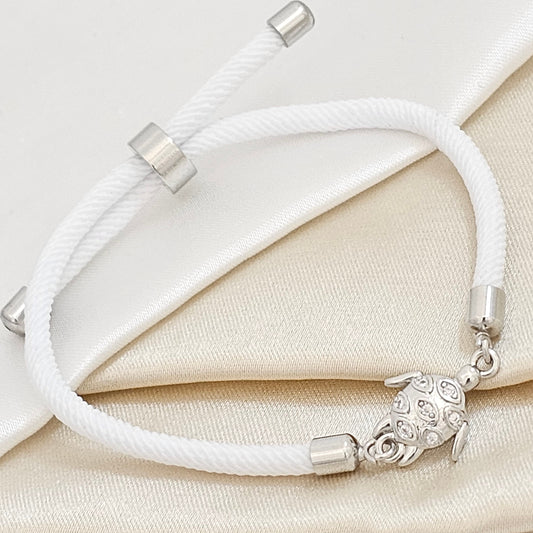 PULSERA BLANC AJUSTABLE C / HERRAJ TORTUGA PLATEAD