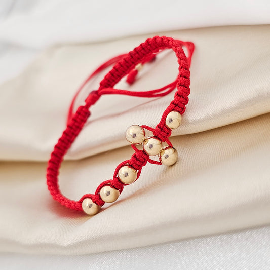 PULSERA GOLD # 5 # 3 EN CRUZ ROJA